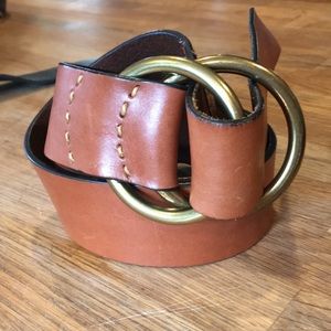Gap leather belt